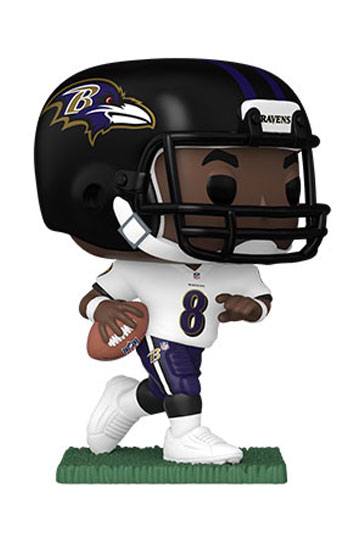 NFL POP! Sports Vinyl Figur Ravens - Lamar Jackson (Away) 9 cm