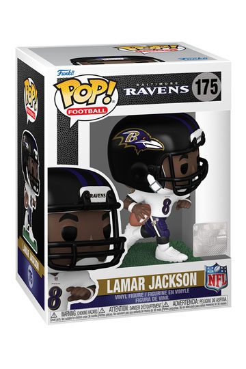 NFL POP! Sports Vinyl Figur Ravens - Lamar Jackson (Away) 9 cm