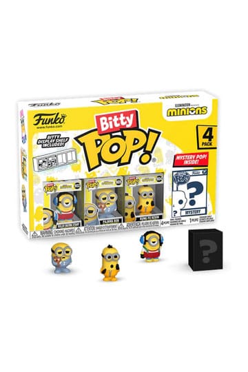 Minions Bitty POP! Vinyl Figuren 4er-Pack Roller Skating Stuart 2,5 cm