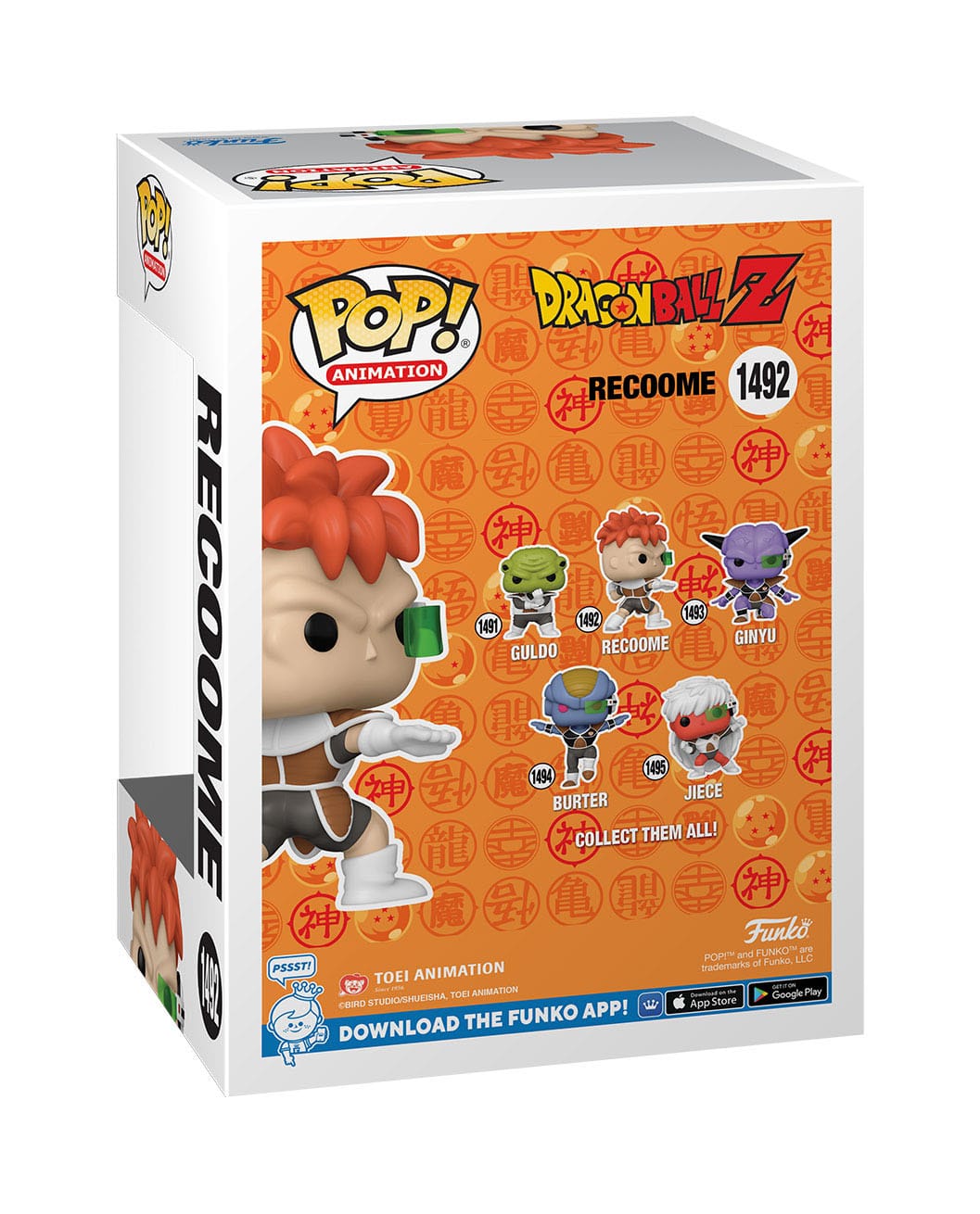 Dragon Ball Z POP! Animation Vinyl Figur Recoome