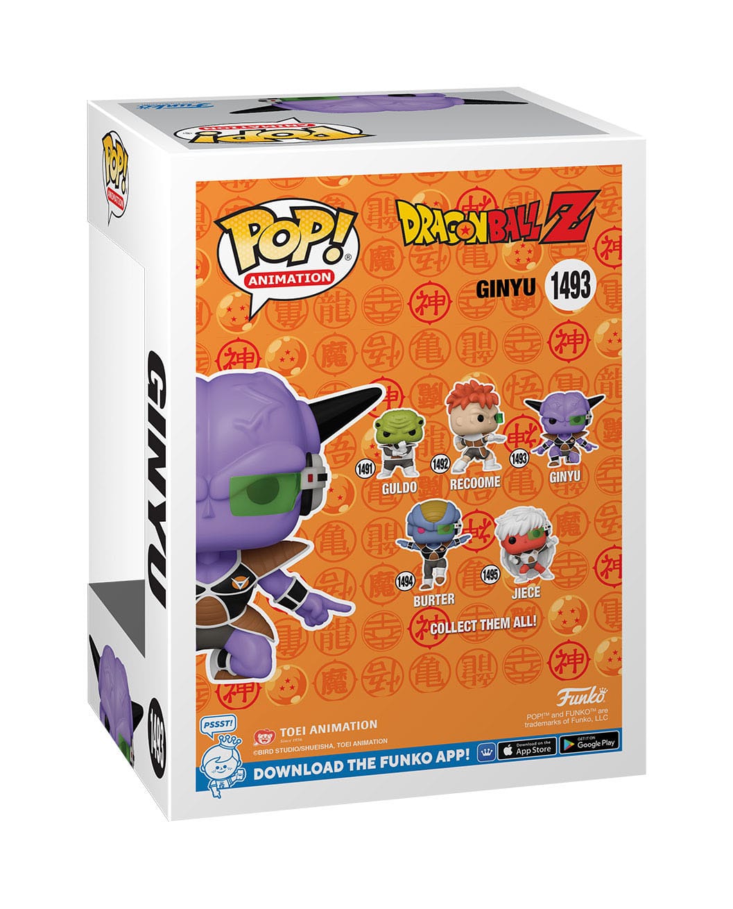 Dragon Ball Z POP! Animation Vinyl Figur Ginyu