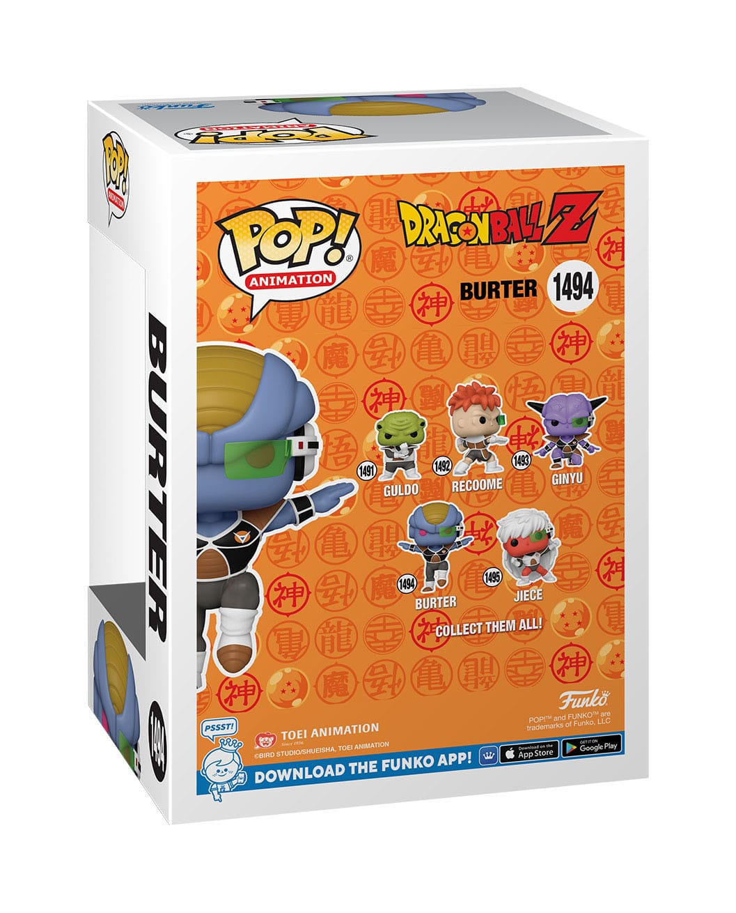 Dragon Ball Z POP! Animation Vinyl Figur Burter