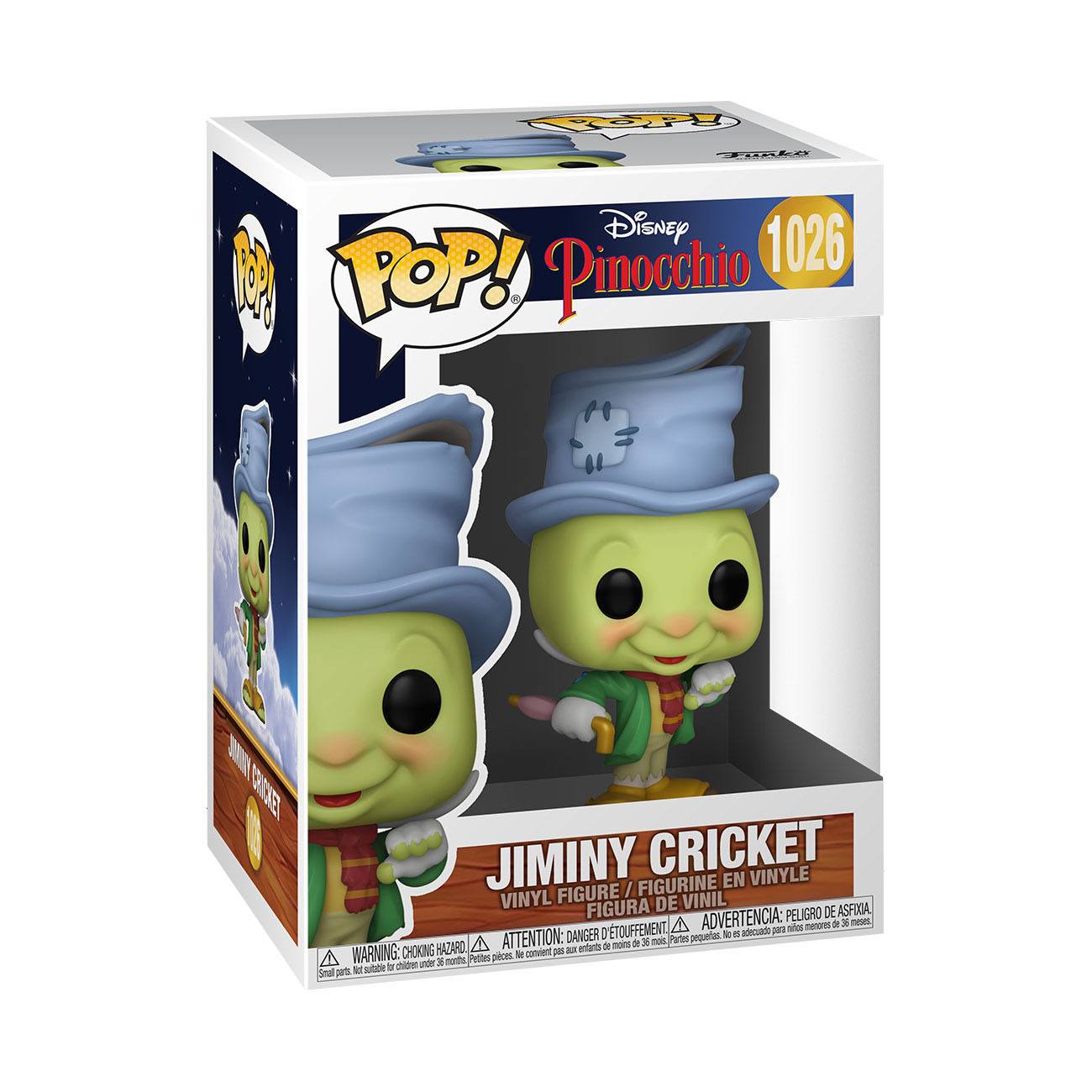 Pinocchio 80th Anniversary POP! Disney Vinyl Figur Street Jiminy 9 cm