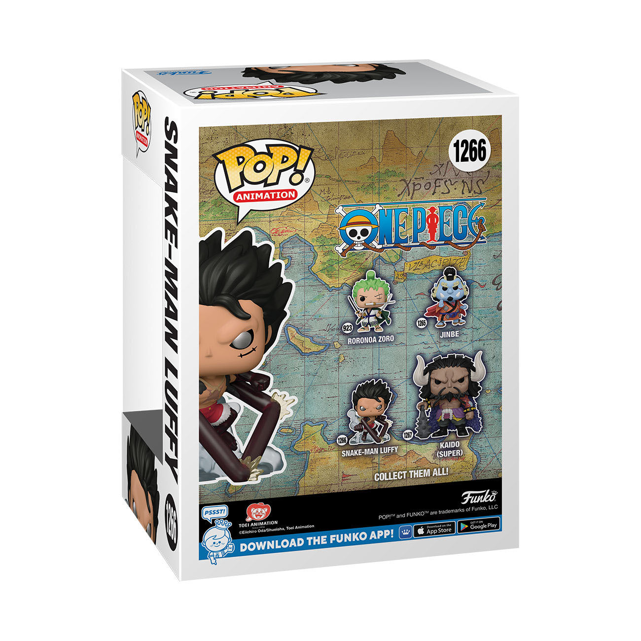 One Piece POP! Animation Vinyl Figur Snake-Man Luffy 9 cm