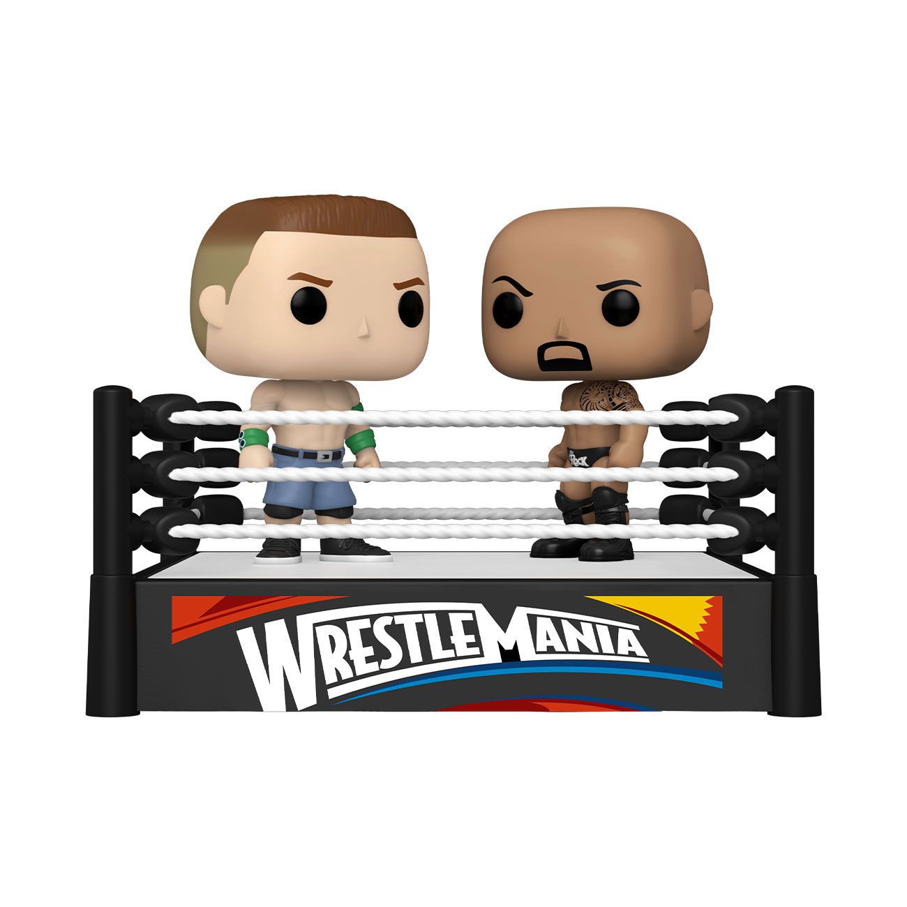 WWE POP Moment! Vinyl Figuren 2er-Pack Cena vs Rock 9 cm