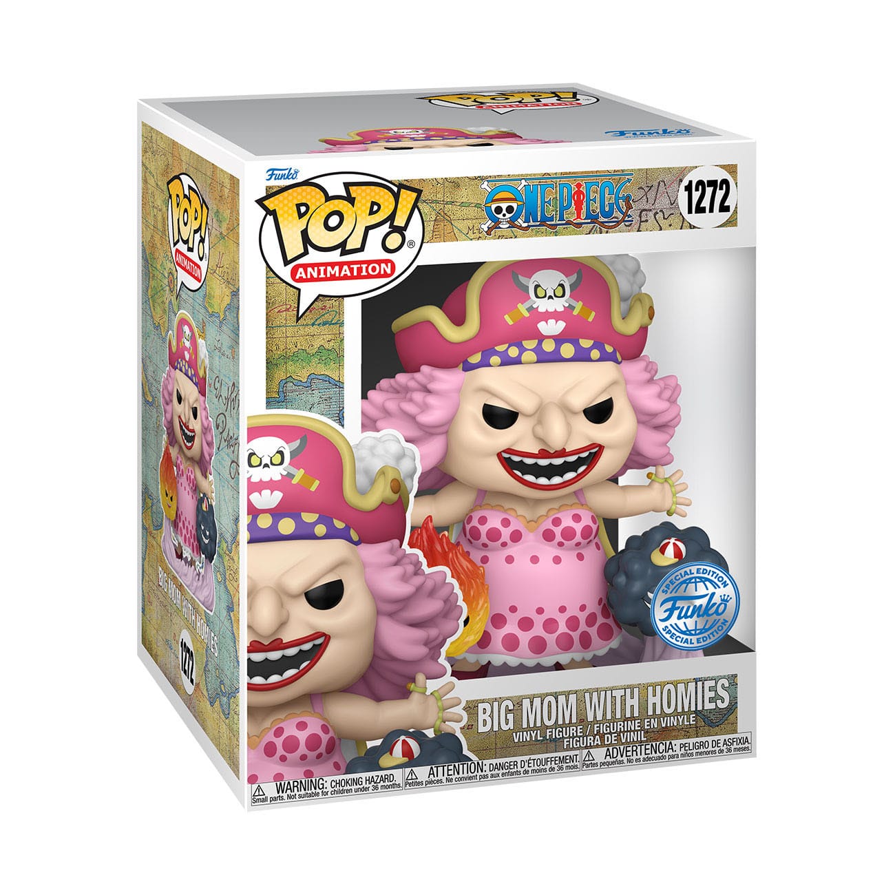 One Piece Super Sized POP! Animation Vinyl Figur Big Mom with Homies 15 cm