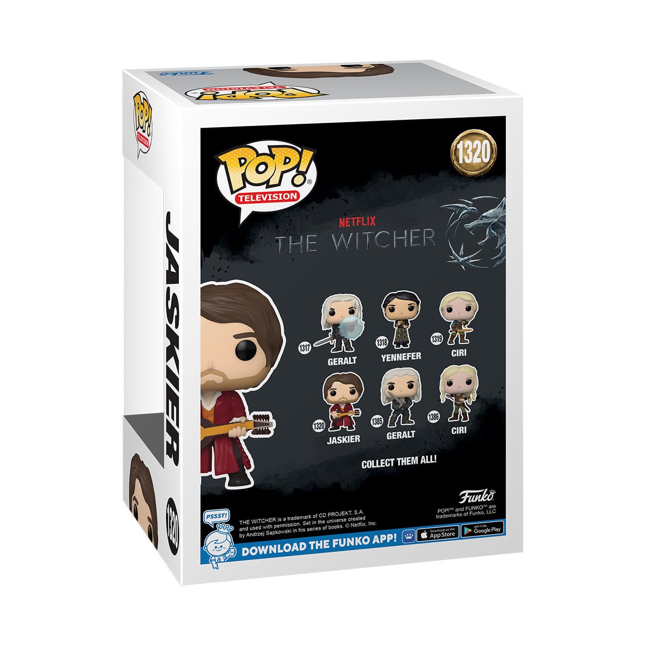 The Witcher POP! TV Vinyl Figuren Jaskier 9 cm