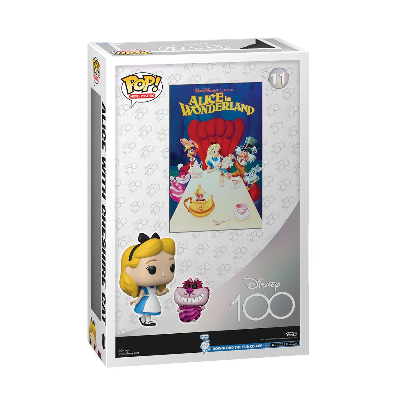 Disney's 100th Anniversary POP! Movie Poster & Figur Alice in Wonderland 9 cm