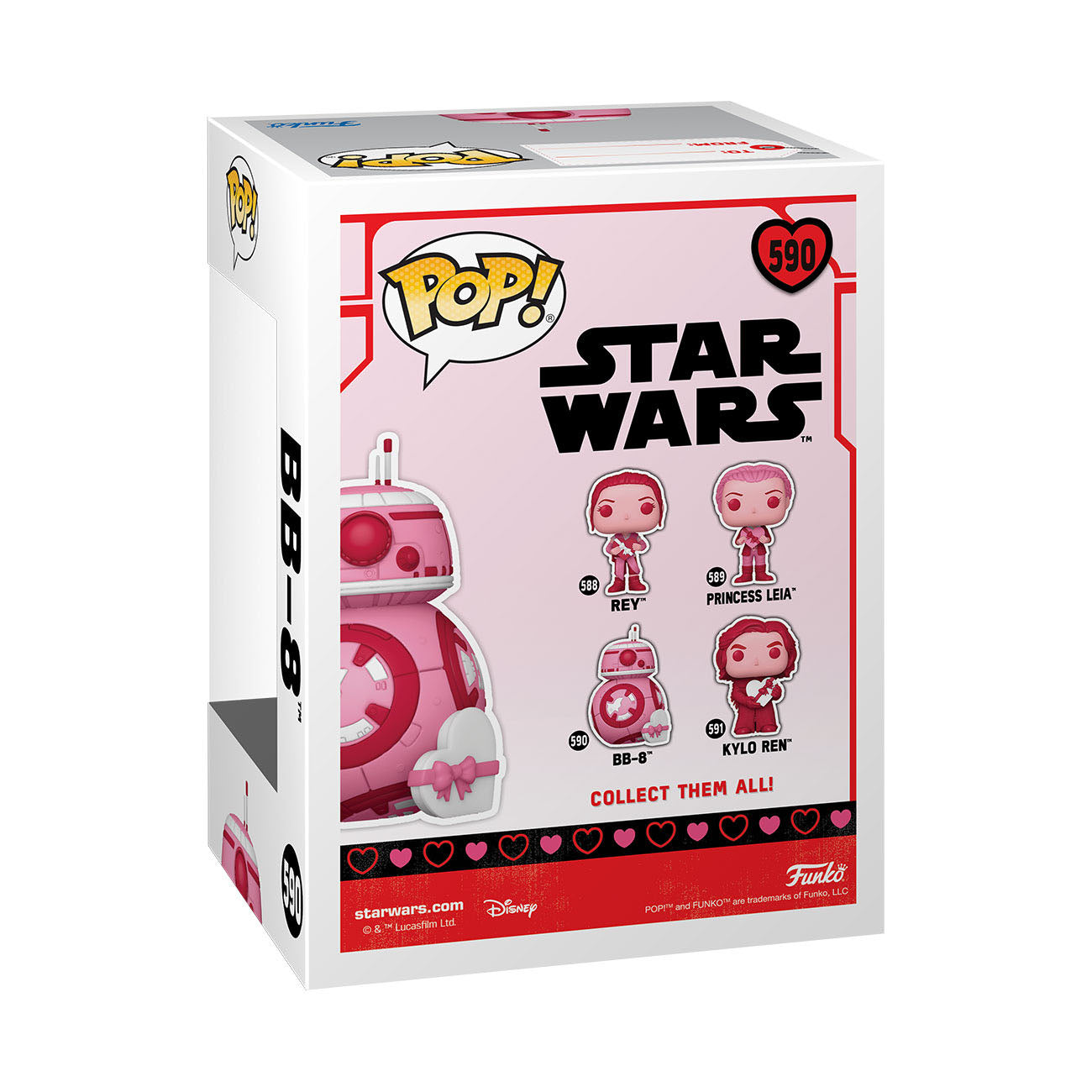 Star Wars Valentines POP! Star Wars Vinyl Figur BB-8 9 cm