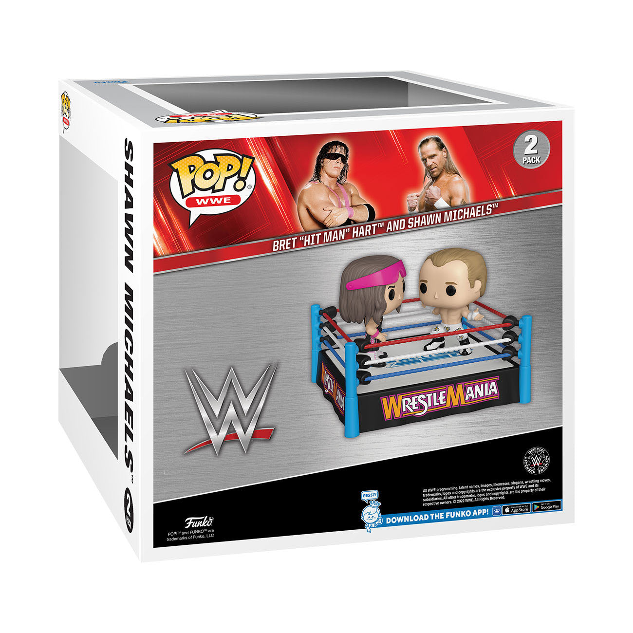 WWE POP Moment! Vinyl Figuren 2er-Pack Bret Hart vs Shawn Michaels 9 cm