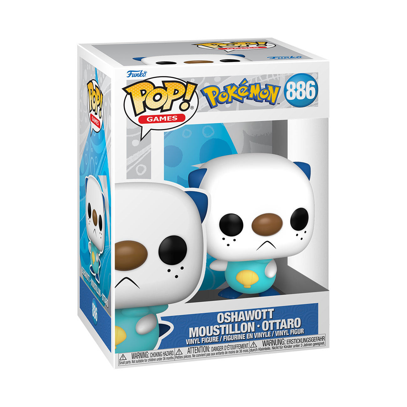 Pokemon POP! Games Vinyl Figur Oshawott (EMEA) 9 cm