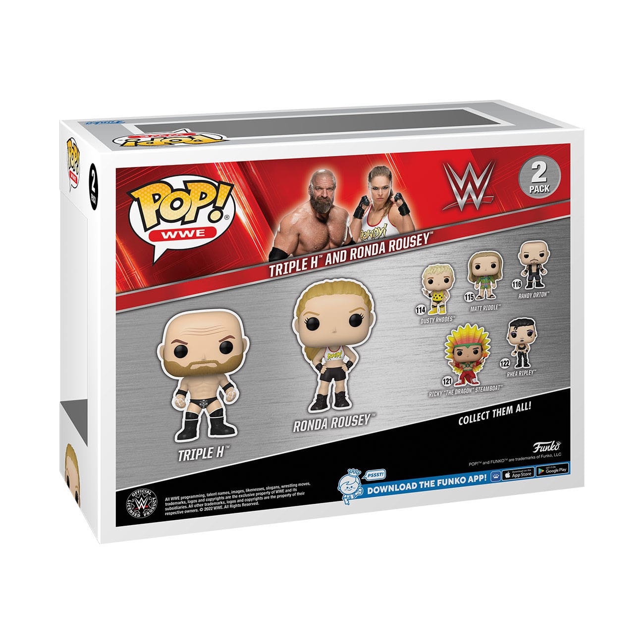 WWE POP! Vinyl Figur Triple H + Ronda Rousey 9cm