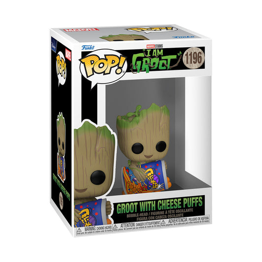 Ich bin Groot POP! Vinyl Figur Groot with Cheese Puffs