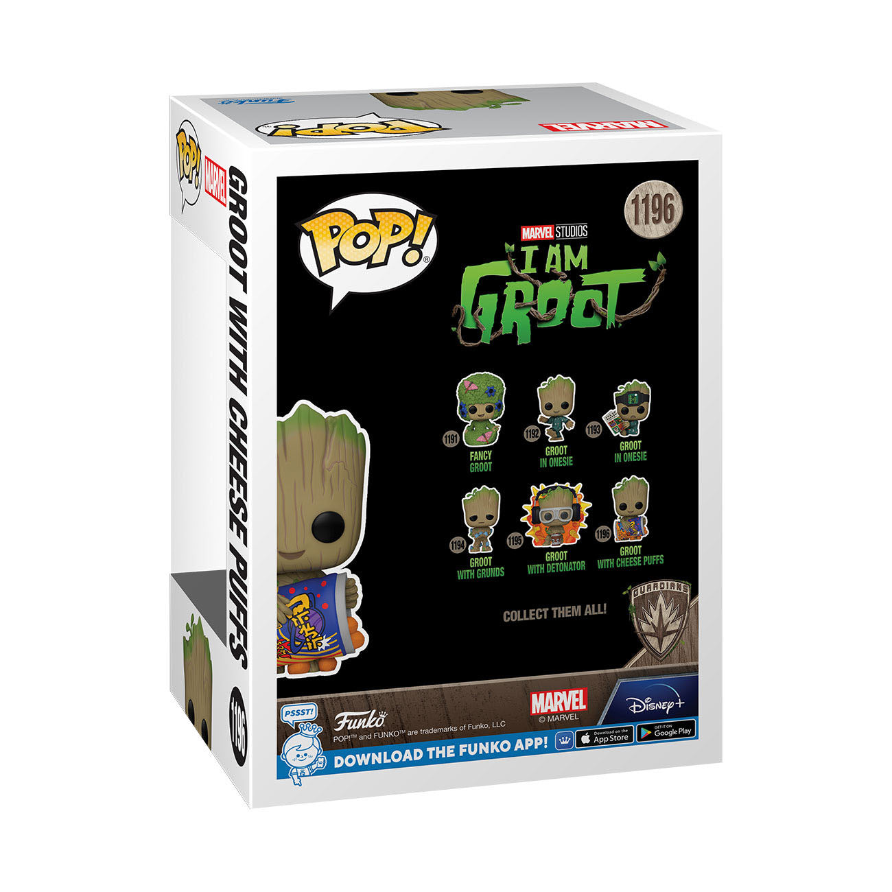 Ich bin Groot POP! Vinyl Figur Groot with Cheese Puffs