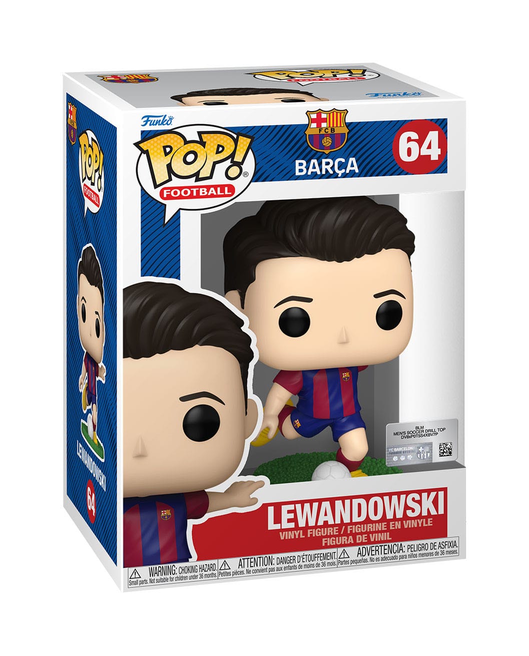 EFL POP! Football Vinyl Figur Barcelona - Lewandowski 9 cm