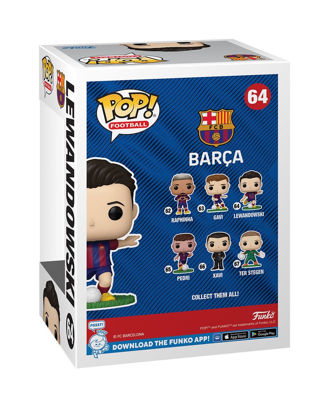 EFL POP! Football Vinyl Figur Barcelona - Lewandowski 9 cm