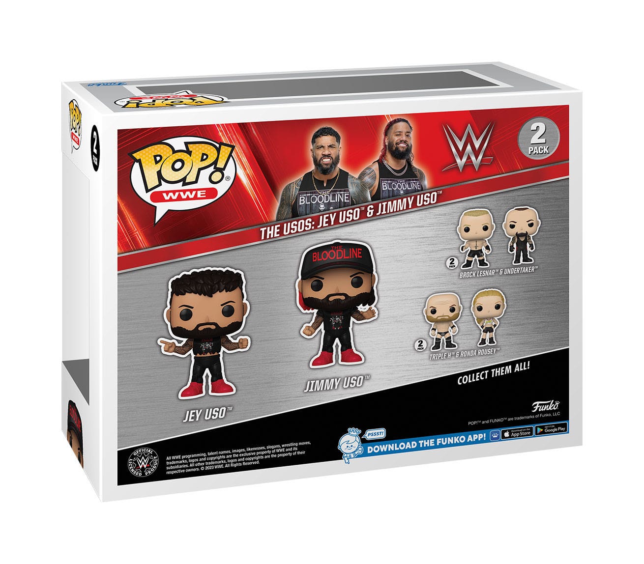 WWE POP! Vinyl Figur The Usos: Jey & Jimmy 9 cm