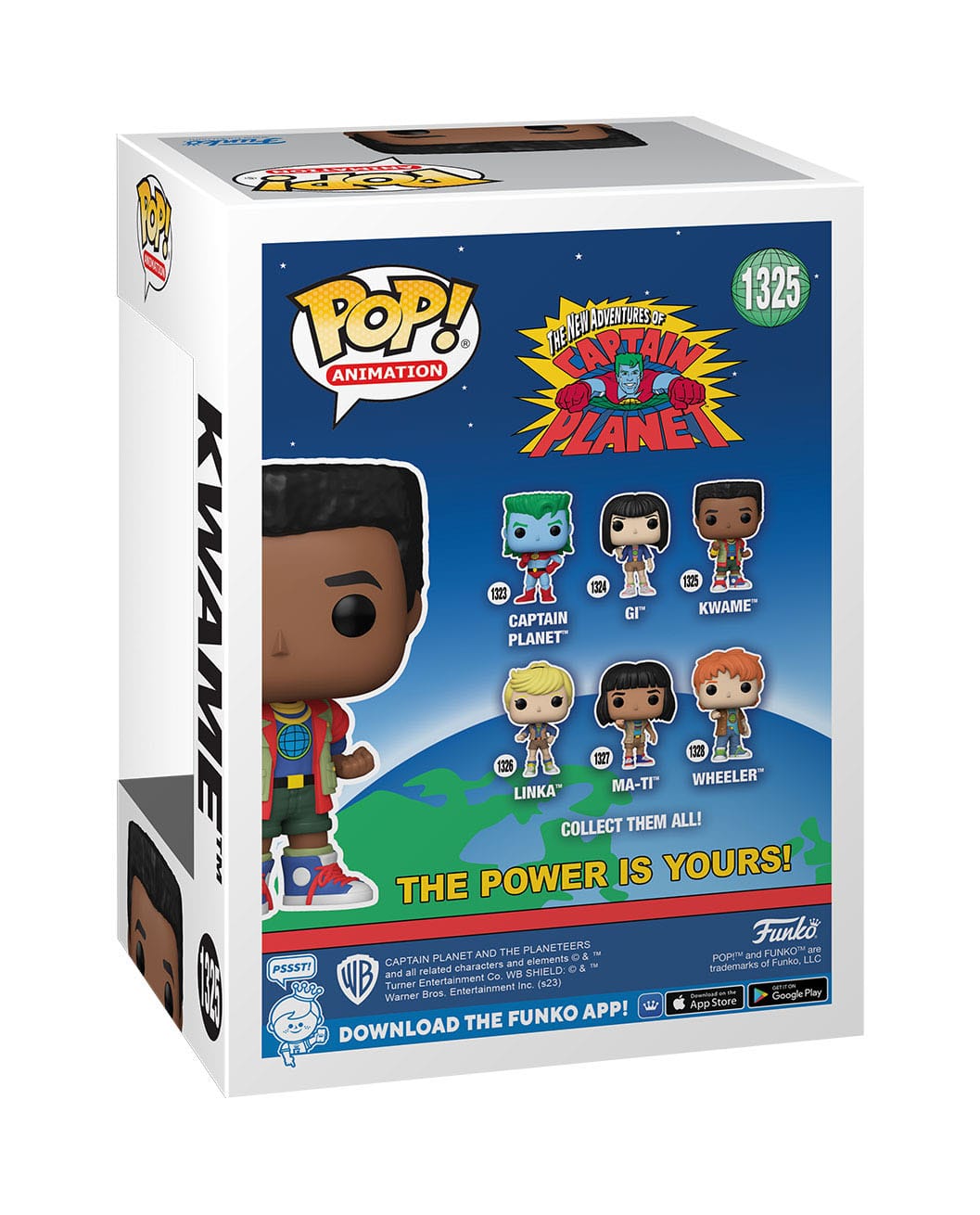 Captain Planet POP! Animation Figur Kwame 9 cm