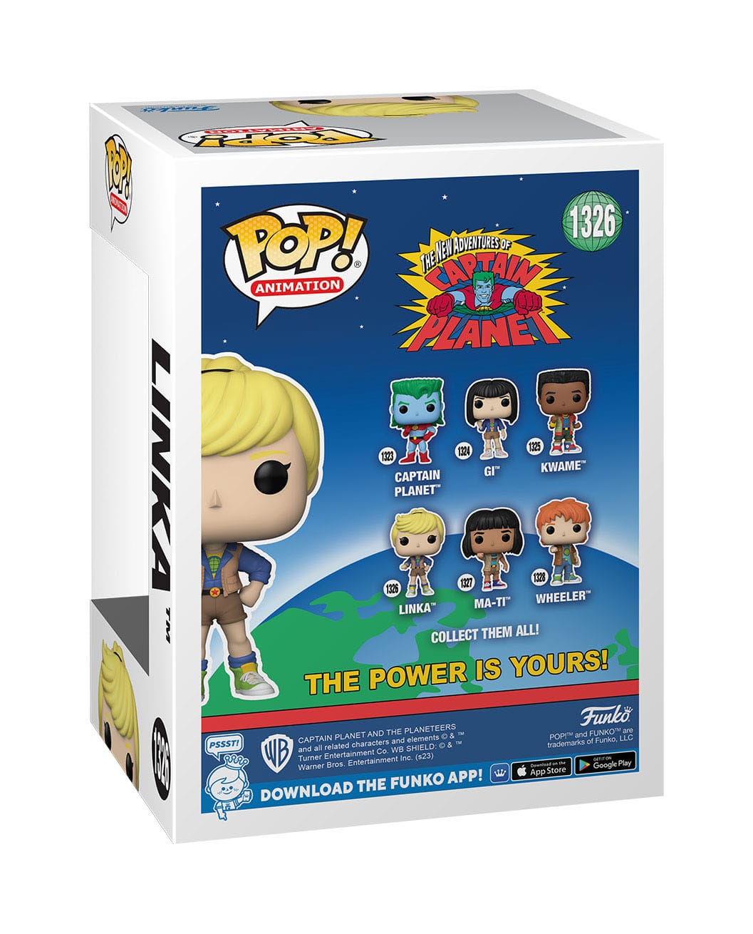 Captain Planet POP! Animation Figur Linka 9 cm