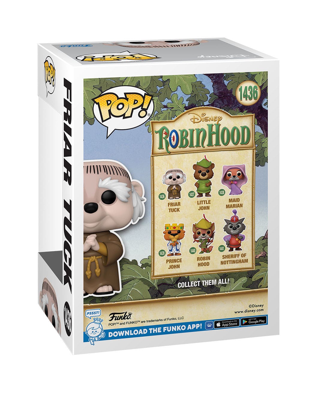 Robin Hood POP! Disney Vinyl Figur Friar Tuck