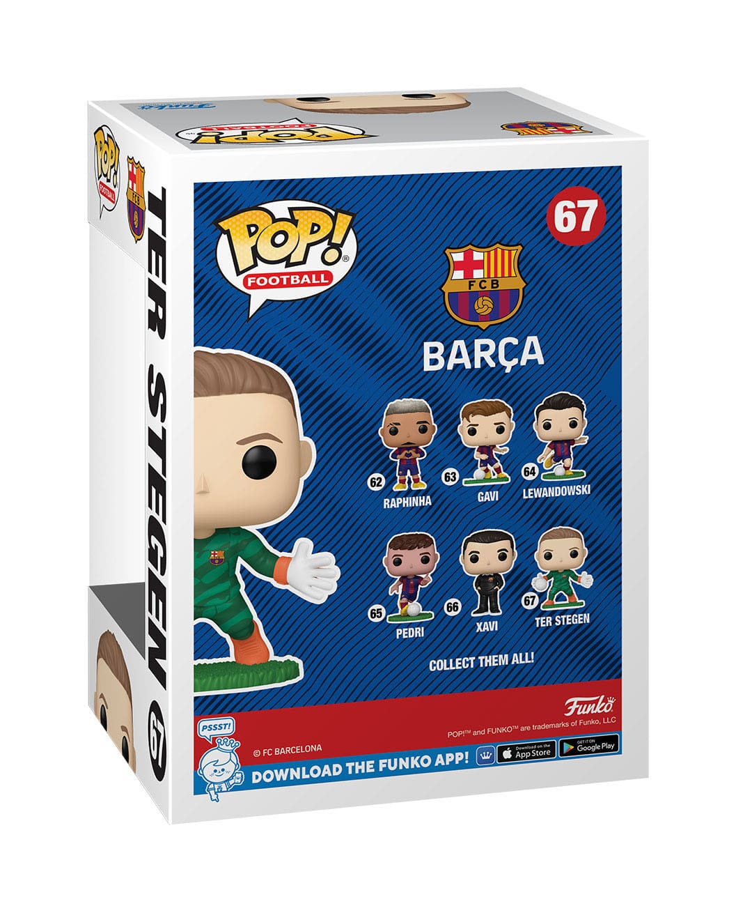 EFL POP! Football Vinyl Figur Barcelona - Ter Stegen 9 cm