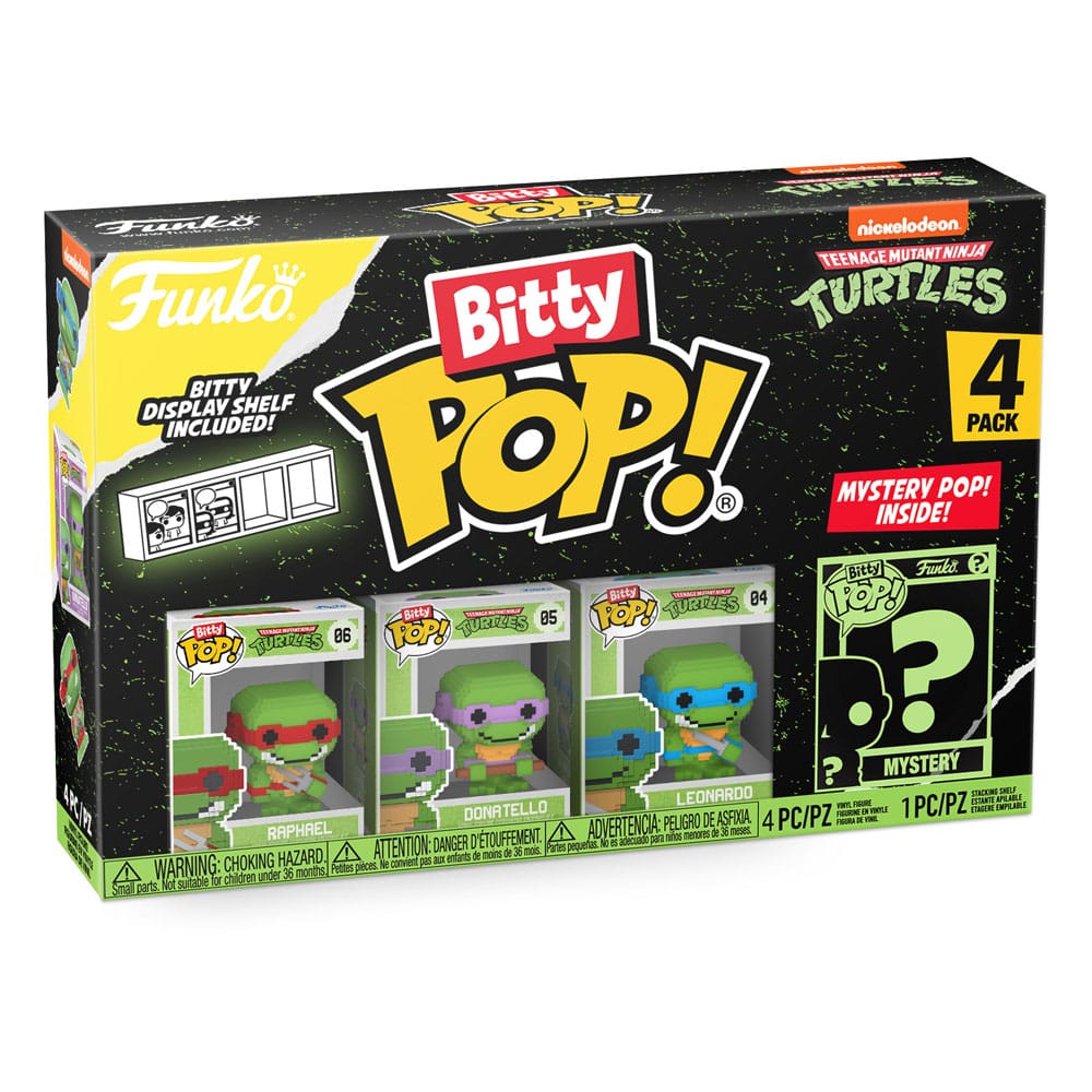 TMNT Bitty POP! 4er-Pack 8 bit