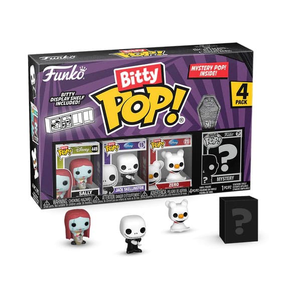 Nightmare before Christmas Bitty POP! 4er-Pack Sally